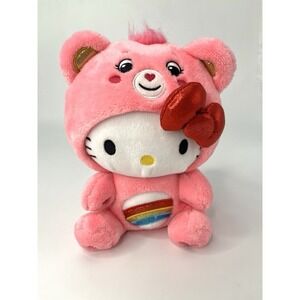Hello Kitty and Friends Care Bears Dressed Cheer Bear 8"  Plush